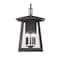 Z-Lite Rainer 5 Light Outdoor Wall Light, 15.5in. W x 27in. H, Black 5015XL-BK - alternate 3